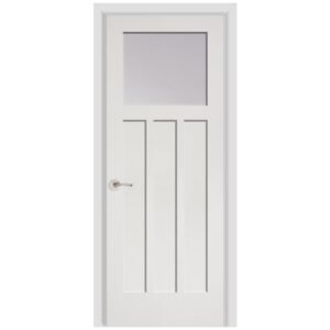 Masonite Artisan 1 Lite Craftsman Over 3 Panel Wood Interior Door (2613)