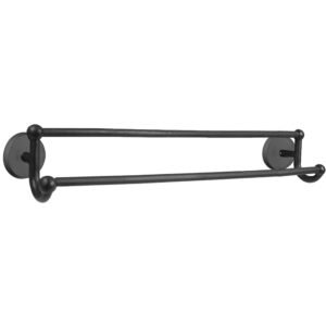Sandcast Bronze Collection Round 24" Double Towel Bar by Emtek
