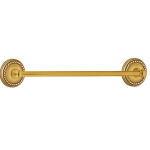 Traditional Brass Collection Rope 24" Single Towel Bar by Emtek