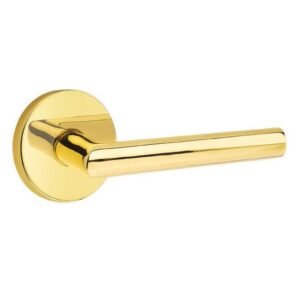 Privacy Stuttgart Right Handed Door Lever With Disk Rose