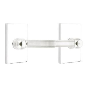 Traditional Brass Collection Modern Rectangular Spring Rod Tissue Holder by Emtek