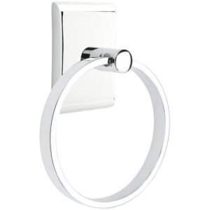 Modern Brass Collection Neos Towel Ring by Emtek