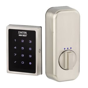 EMPowered Motorized Touchscreen Keypad Deadbolt In Satin Nickel